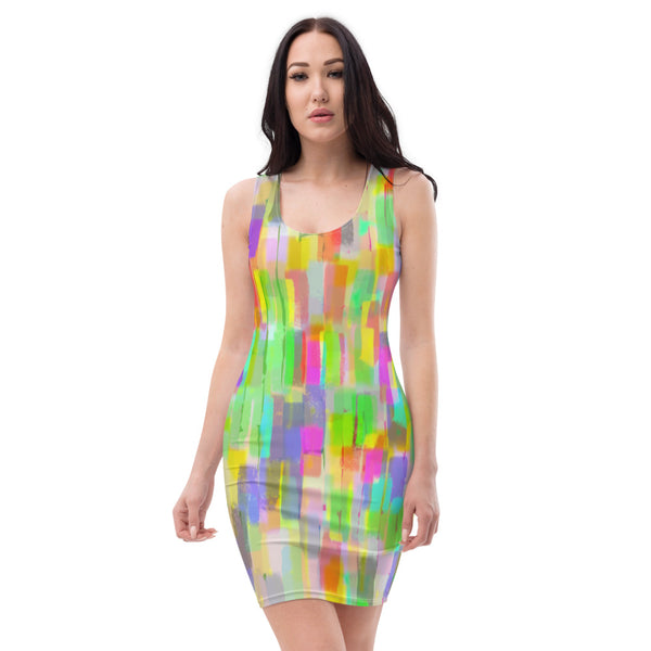Vibrant Prism Sublimation Cut & Sew Dress