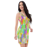 Vibrant Prism Sublimation Cut & Sew Dress